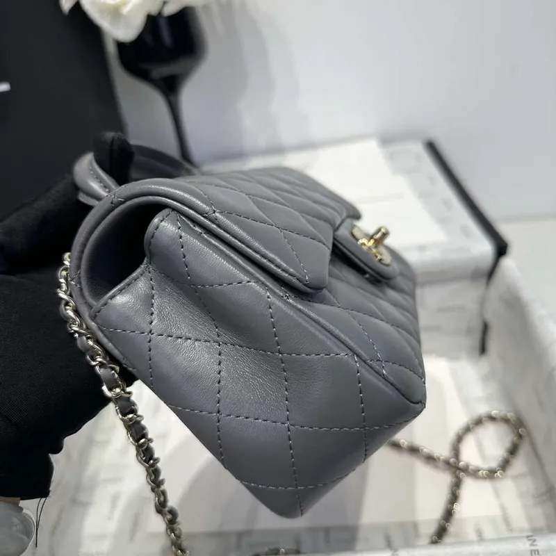 Chanel AS2431 Mini Classic Kabelka s Horním Uchem Z Jehněčí Kůže CC19010
