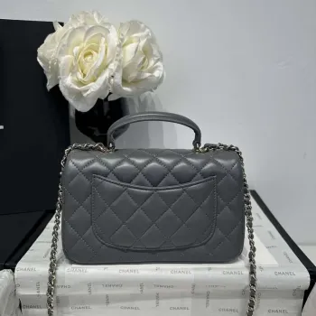 Chanel AS2431 Mini Classic Kabelka s Horním Uchem Z Jehněčí Kůže CC19010