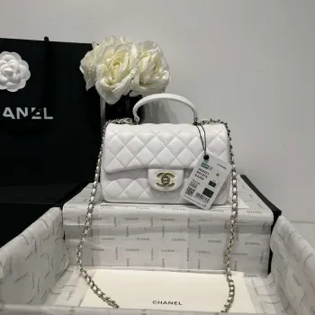 Chanel AS2431 Mini Classic Kabelka s Horním Uchem Jehněčí Kůže CC19009