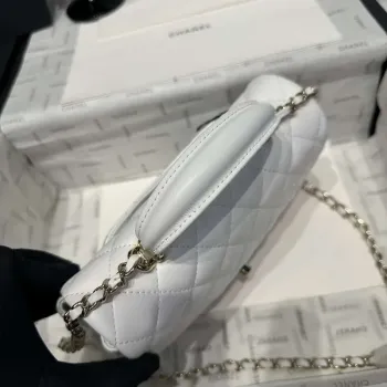 Chanel AS2431 Mini Classic Kabelka s Horním Uchem Jehněčí Kůže CC19009