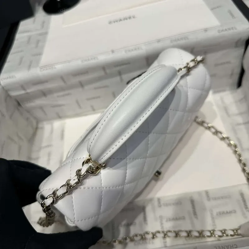 Chanel AS2431 Mini Classic Kabelka s Horním Uchem Jehněčí Kůže CC19009