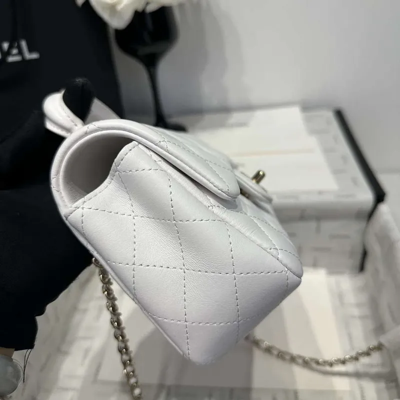 Chanel AS2431 Mini Classic Kabelka s Horním Uchem Jehněčí Kůže CC19009