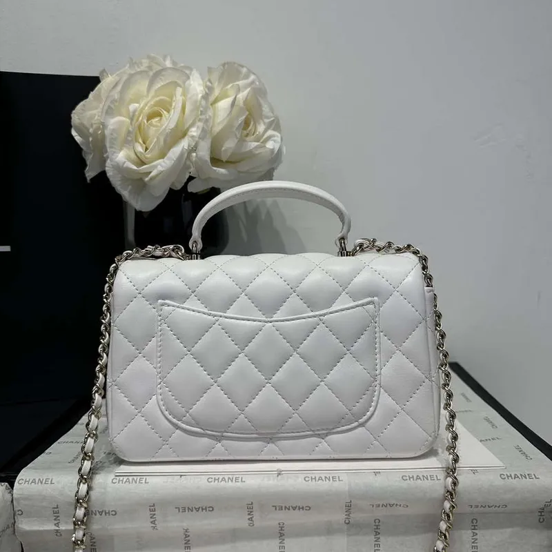 Chanel AS2431 Mini Classic Kabelka s Horním Uchem Jehněčí Kůže CC19009