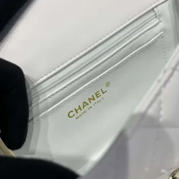 Chanel AS2431 Mini Classic Kabelka s Horním Uchem Jehněčí Kůže CC19009