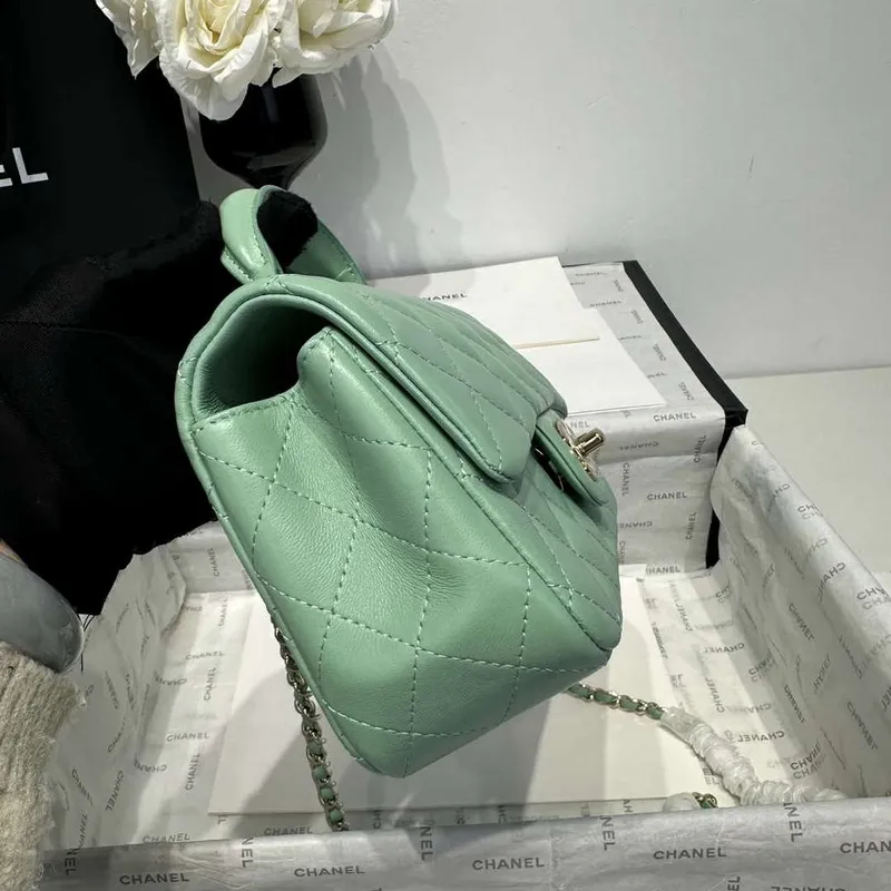 Chanel AS2431 Mini Classic Kabelka s Horním Uchem Jehněčí Kůže CC19008