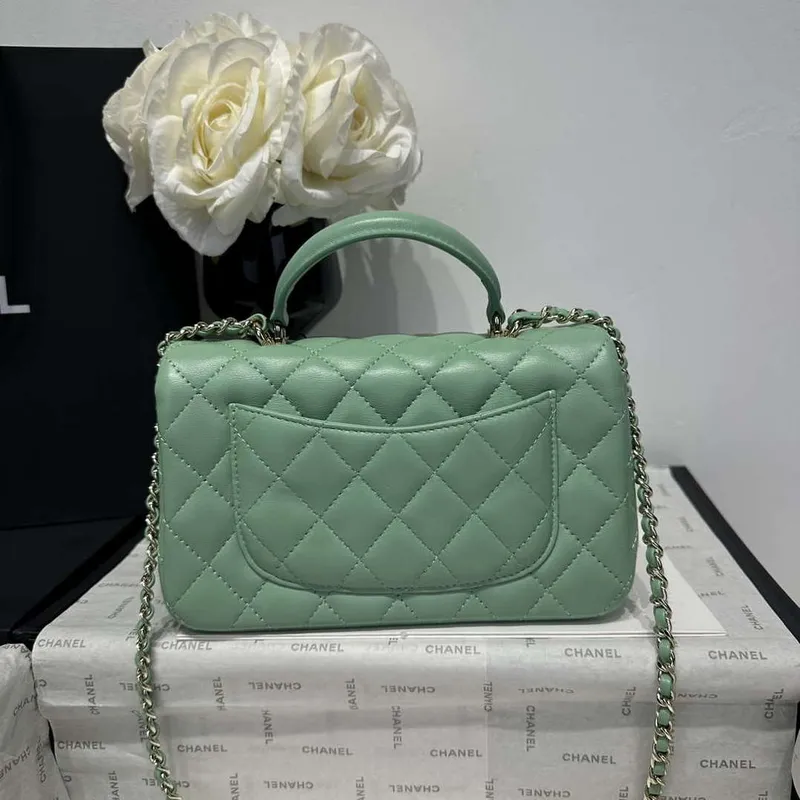 Chanel AS2431 Mini Classic Kabelka s Horním Uchem Jehněčí Kůže CC19008