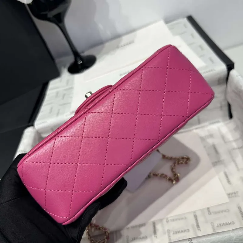 Chanel AS2431 Mini Classic Kabelka s Horním Uchem Z Jehněčí Kůže CC19007