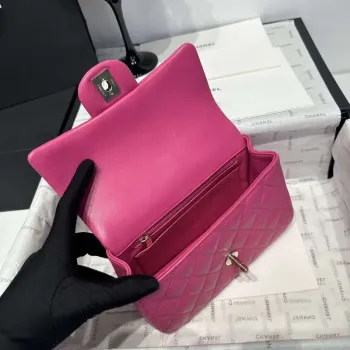 Chanel AS2431 Mini Classic Kabelka s Horním Uchem Z Jehněčí Kůže CC19007