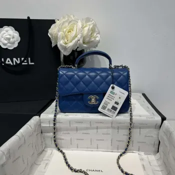 Chanel AS2431 Mini Classic Kabelka s Horním Uchem Jehněčí Kůže CC19006