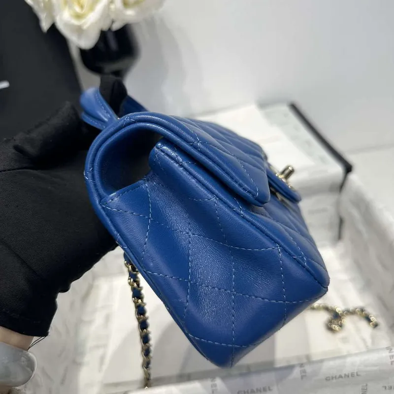 Chanel AS2431 Mini Classic Kabelka s Horním Uchem Jehněčí Kůže CC19006