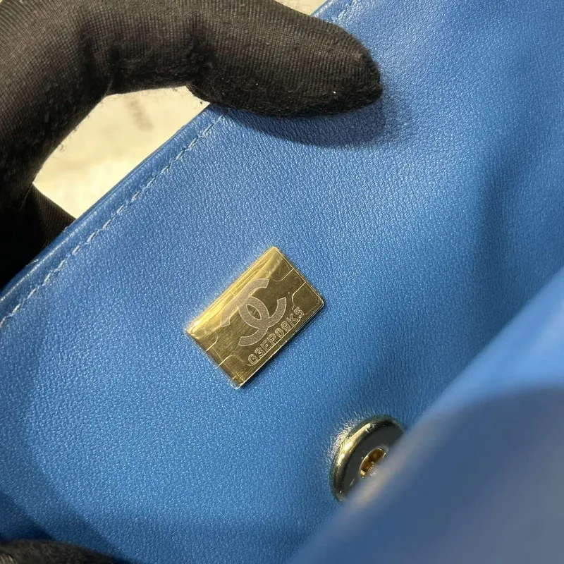 Chanel AS2431 Mini Classic Kabelka s Horním Uchem Jehněčí Kůže CC19006