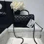 Chanel AS2431 Mini Classic Kabelka s Horním Uchem Jehněčí Kůže CC19005