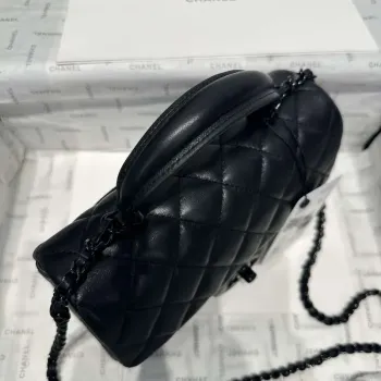 Chanel AS2431 Mini Classic Kabelka s Horním Uchem Jehněčí Kůže CC19005