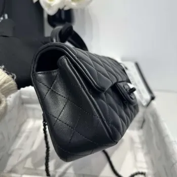 Chanel AS2431 Mini Classic Kabelka s Horním Uchem Jehněčí Kůže CC19005
