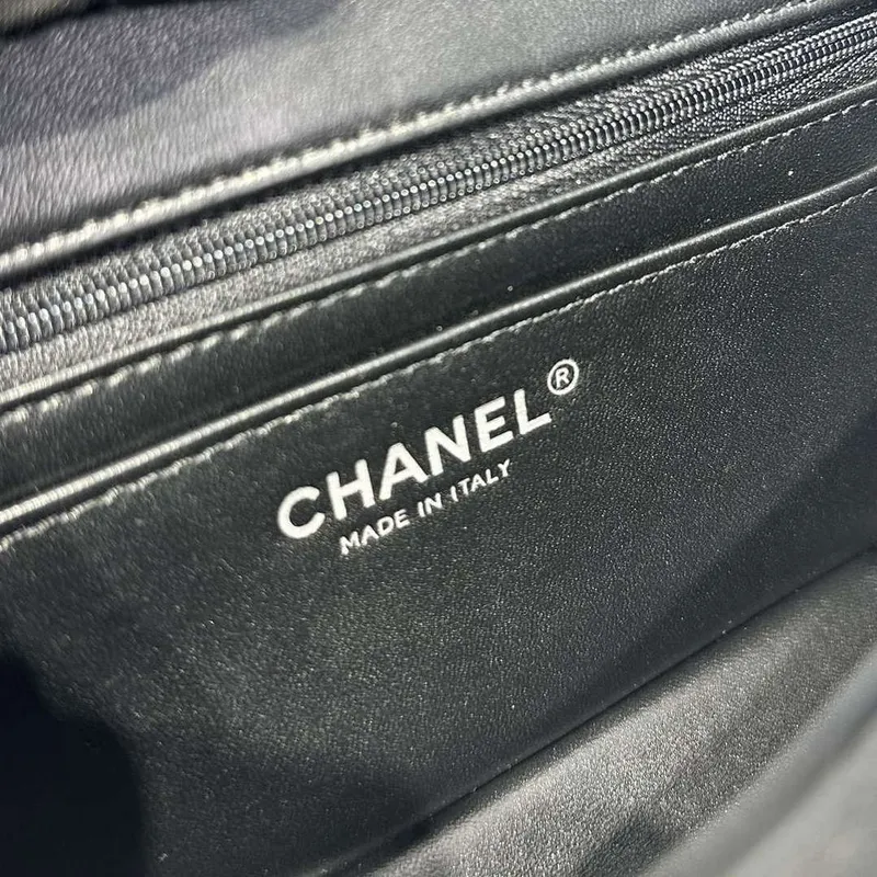 Chanel AS2431 Mini Classic Kabelka s Horním Uchem Jehněčí Kůže CC19005