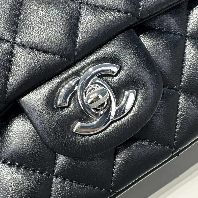 Chanel AS2431 Mini Classic Kabelka s Horním Uchem Jehněčí Kůže CC19004