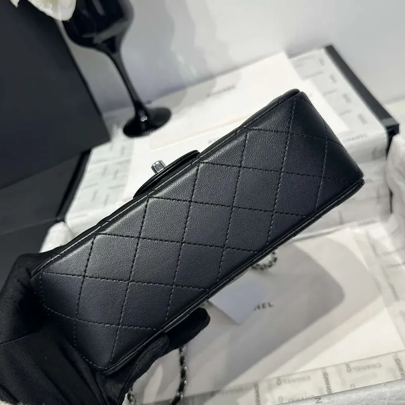 Chanel AS2431 Mini Classic Kabelka s Horním Uchem Jehněčí Kůže CC19004