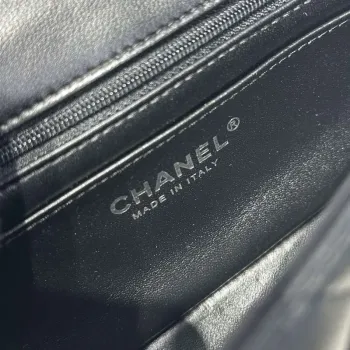 Chanel AS2431 Mini Classic Kabelka s Horním Uchem Jehněčí Kůže CC19004