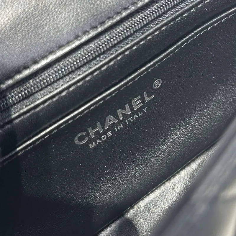 Chanel AS2431 Mini Classic Kabelka s Horním Uchem Jehněčí Kůže CC19004