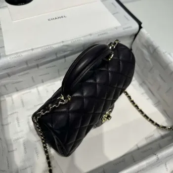 Chanel AS2431 Mini Classic Kabelka s Horním Uchem Jehněčí Kůže CC19003