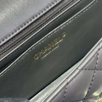 Chanel AS2431 Mini Classic Kabelka s Horním Uchem Jehněčí Kůže CC19003