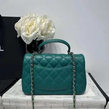 Chanel AS2431 Mini Classic Kabelka s Horním Uchem Jehněčí Kůže CC19002