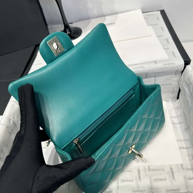 Chanel AS2431 Mini Classic Kabelka s Horním Uchem Jehněčí Kůže CC19002