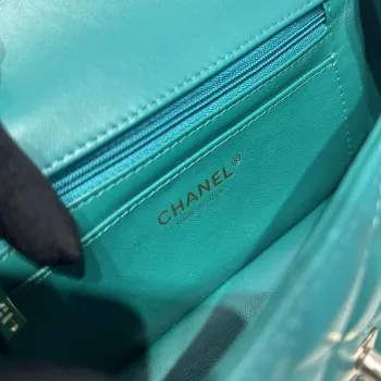 Chanel AS2431 Mini Classic Kabelka s Horním Uchem Jehněčí Kůže CC19002