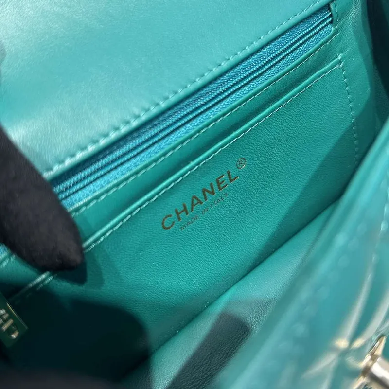 Chanel AS2431 Mini Classic Kabelka s Horním Uchem Jehněčí Kůže CC19002