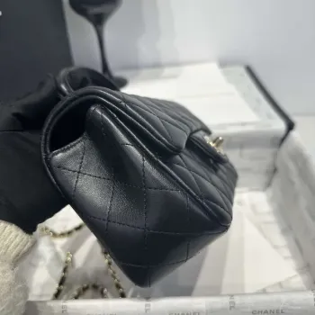 Chanel AS2431 Mini Classic Kabelka s Horním Uchem Jehněčí Kůže CC19001