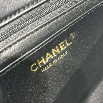 Chanel AS2431 Mini Classic Kabelka s Horním Uchem Jehněčí Kůže CC19001