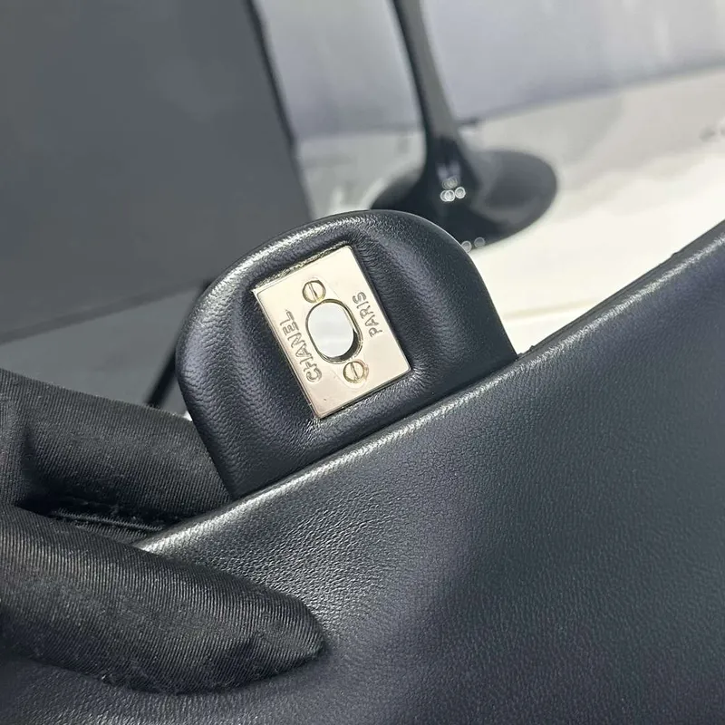 Chanel AS2431 Mini Classic Kabelka s Horním Uchem Jehněčí Kůže CC19001