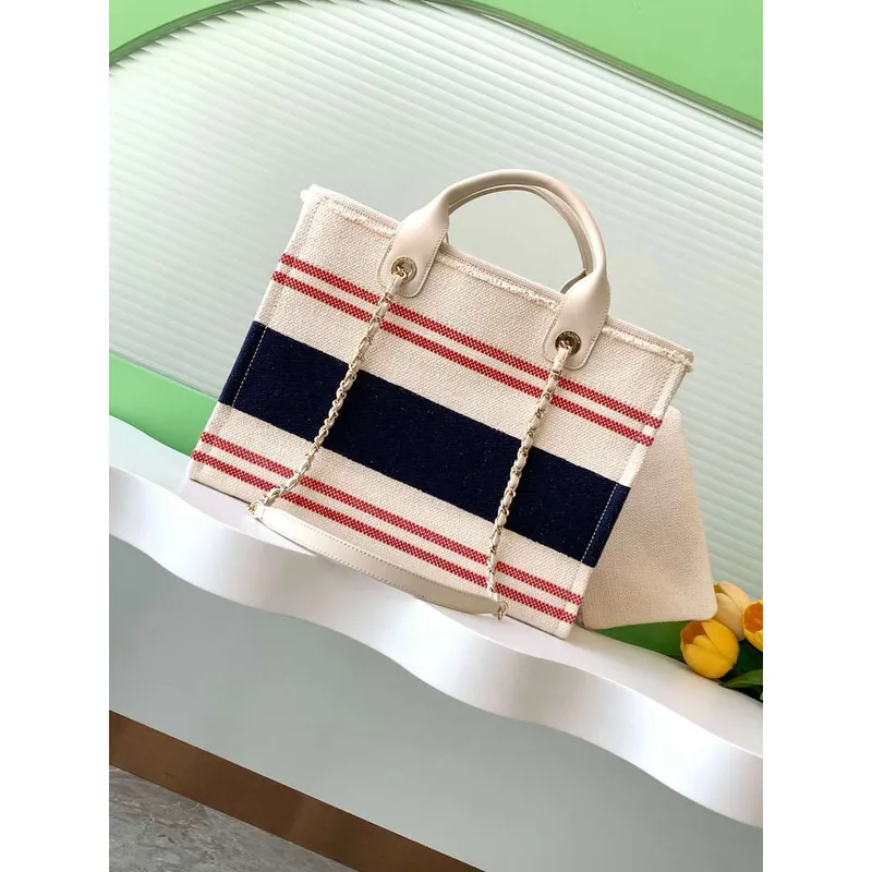 Chanel AS3351 25C Nákupní taška Námořnická modrá