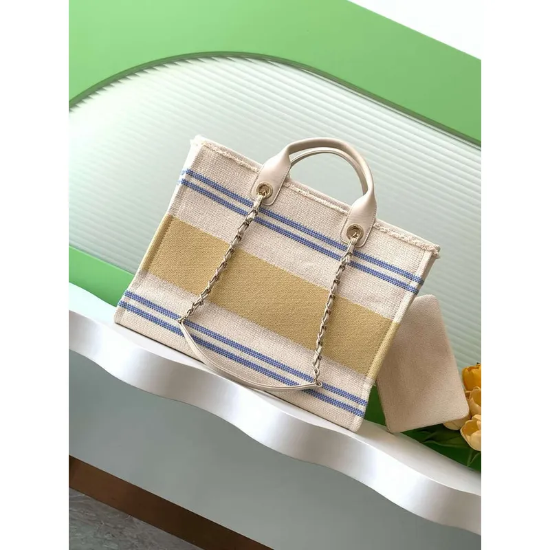 Chanel 25C A66941 Velká nákupní taška Žlutá