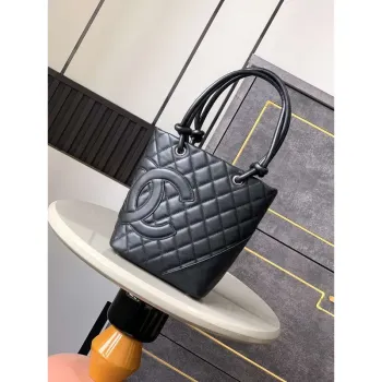 Chanel A98002 Vintage kabela Bucket černá