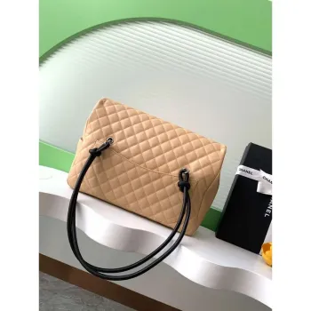 Chanel AS6338 Taška na letiště 25P Nákupní taška Meruňková