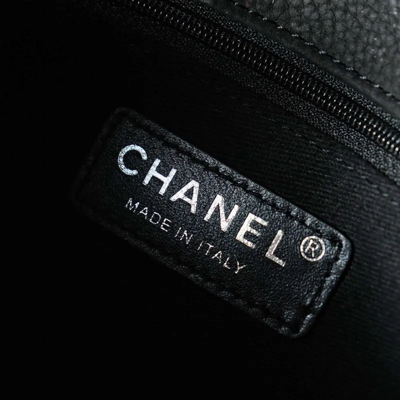 Chanel A90090 Klapková taška Vintage Černá semišová Stříbrná