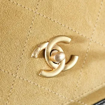 Chanel A99002 Nákupní taška 25P Diamantová košíková nákupní taška černá a hnědá