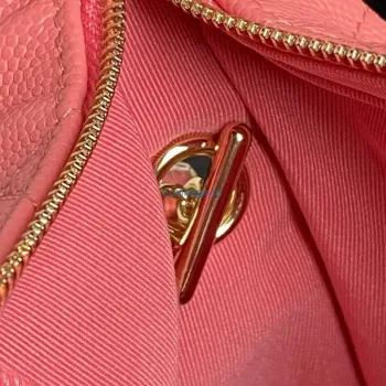 Chanel 25C AP4386 Hobo z jemné telecí kůže & zlatého tónu kovu růžová