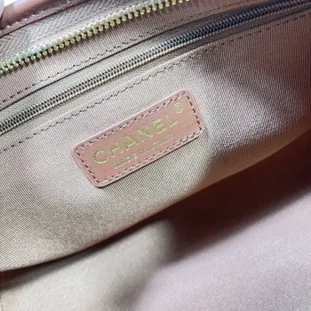 Chanel AS4912 Střední Hobo Lesklá jehněčí kůže & zlatý tón kovu hnědá