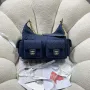 Chanel AS5302 Hobo Lesklý Denim & Zlatý tón kovu Tmavě modrá