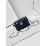 Chanel AP4301 Clutch Embossed Rhinestone s řetízkem Vanity Box taška tmavě modrá