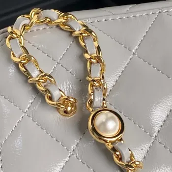 Chanel AP4285 Clutch Pearl s řetízkem Vanity Box taška Šedá