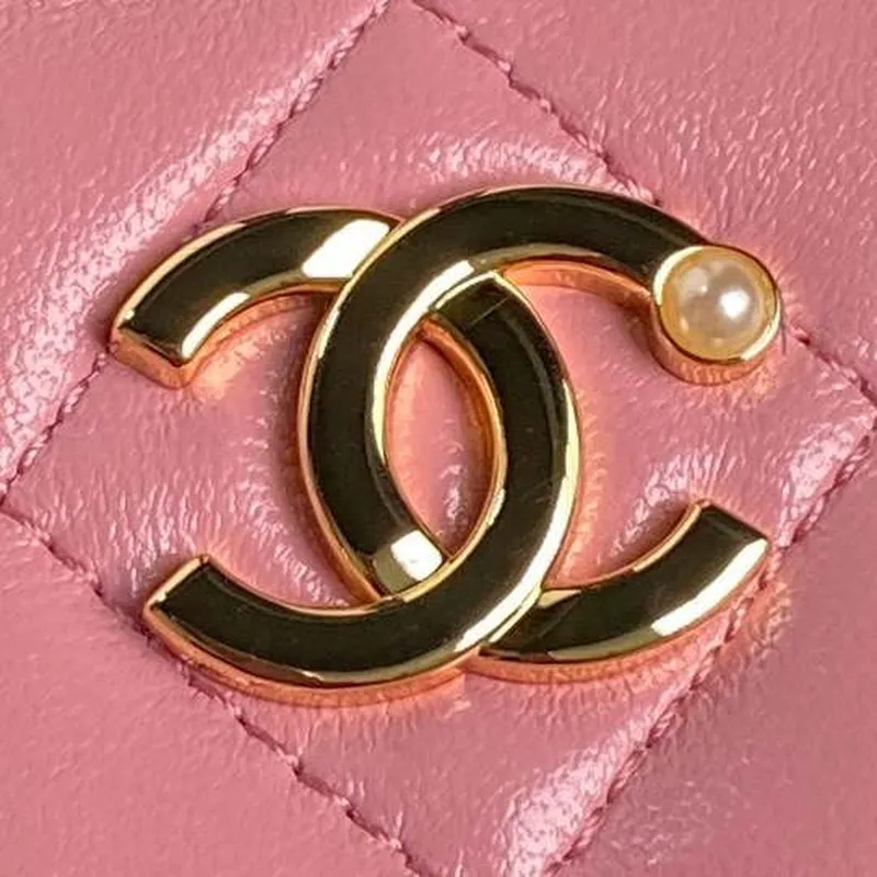 Chanel AP4285 Clutch Pearl s řetízkem Vanity Box taška Růžová