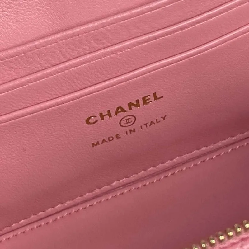 Chanel AP4285 Clutch Pearl s řetízkem Vanity Box taška Růžová