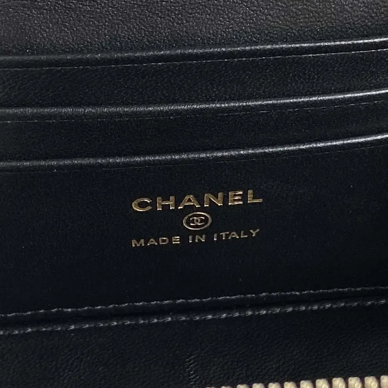 Chanel AP4301 Clutch Embossed Rhinestone s řetízkem Vanity Box taška Černá