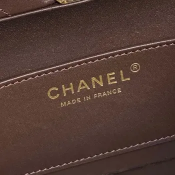 Chanel 25A AS5167 Malá kabelka z jehněčí kůže, tmavě hnědá