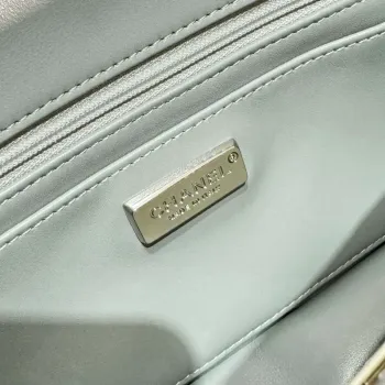 Chanel A69900 Mini Flap AS1116 Stříbrné flitry a skleněné perly