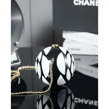 Chanel AS3716 Večerní fotbalová bota z jehněčí kůže, bílá