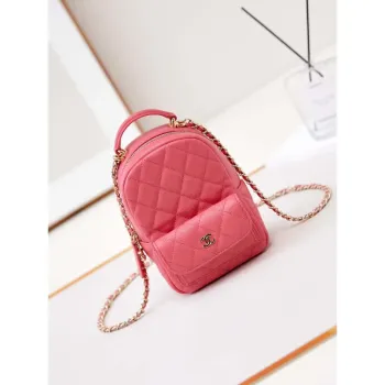 Chanel Ap3753 CLASSIC MINI Batoh telecí kůže červená